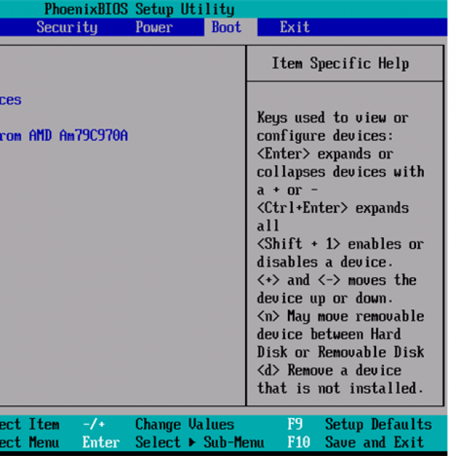 Start booting from USB device.