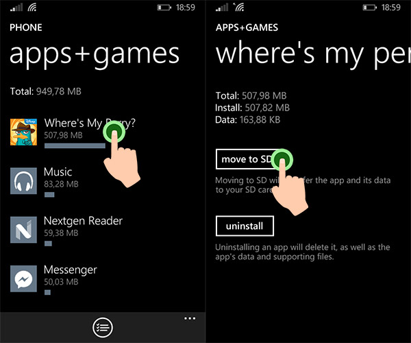 Install app on phone. Windows Phone как установить приложение. Как включить мобильный интернет на Windows Phone.